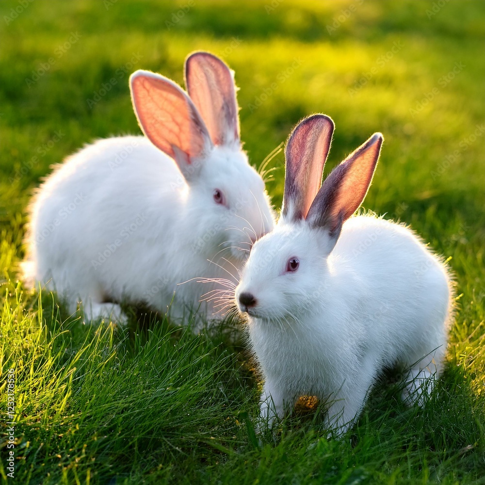 rabbits mammal animals, AI generated rabbits mammal animals, AI generated