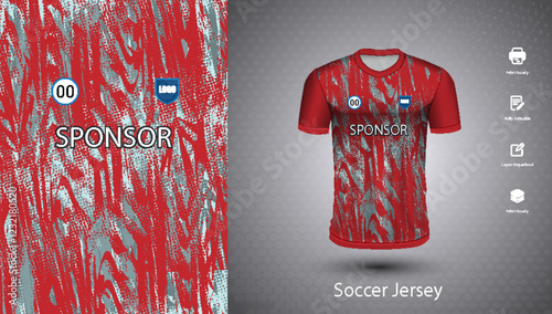 Soccer jersey design for sublimation