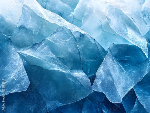 Wallpaper Mural Iceberg Texture: Abstract close-up of an icy blue glacier with textured surface and a cool, crisp feel, evocative of a wintry landscape.  Torontodigital.ca