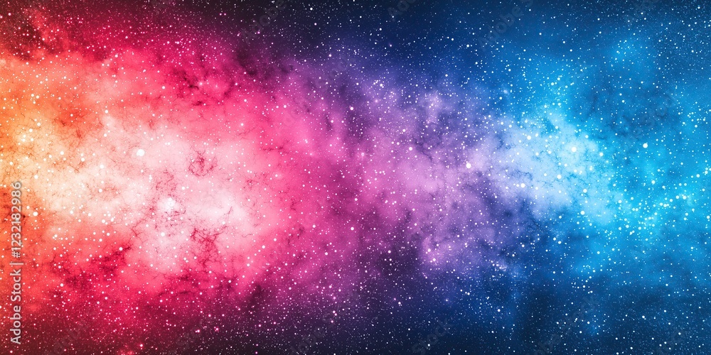 Obraz premium vibrant nebula swirls with cosmic dust and stars breathtaking display of celestial colors