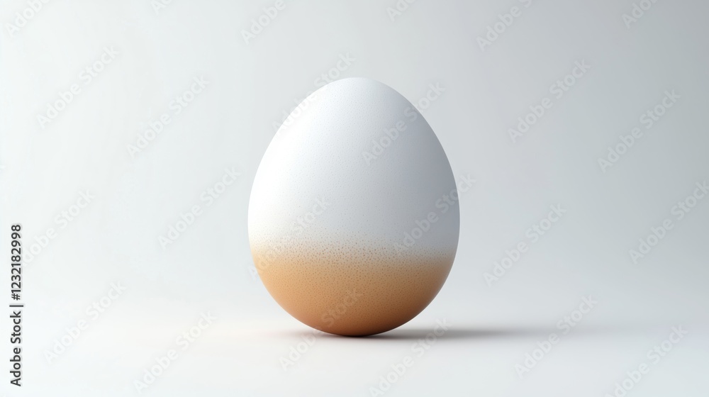 Elegant 3D Egg Design with Smooth Professional Aesthetic Elegant 3D Egg Design with Smooth Professional Aesthetic