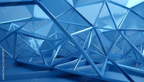 abstract blue glass background