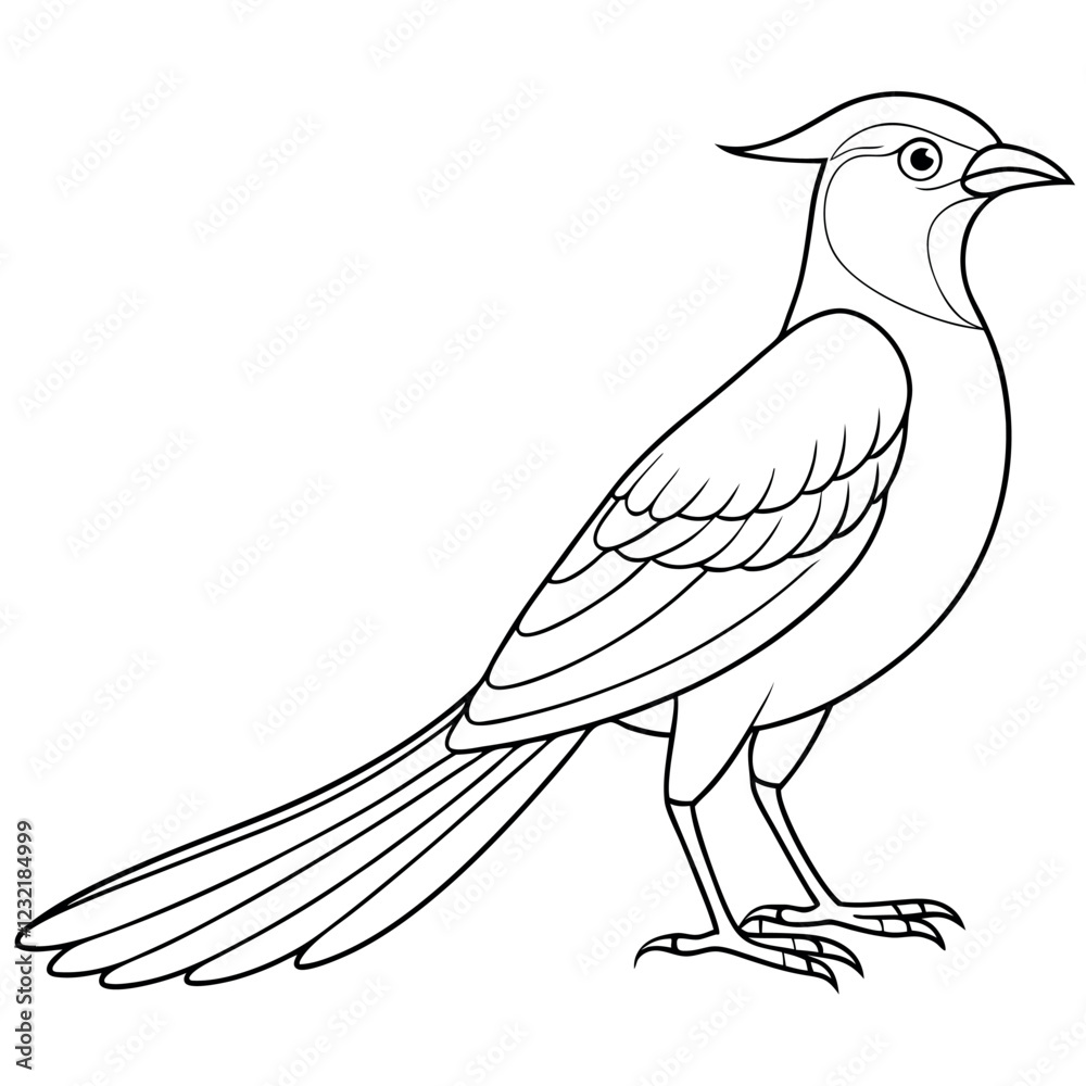 Naklejka premium bird on a branch