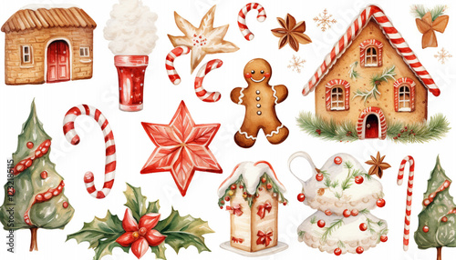gingerbread house with christmas decoration