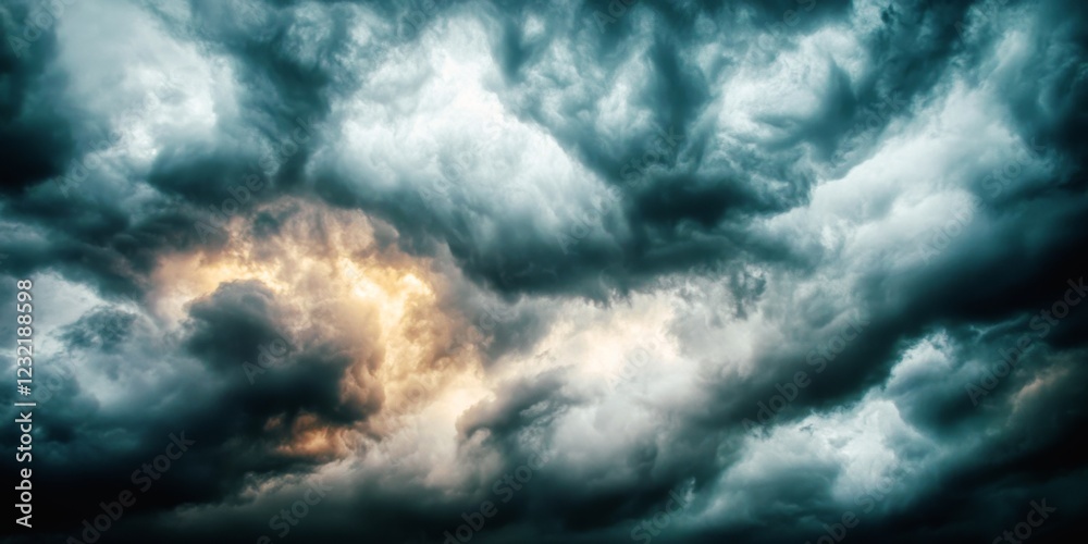 Obraz premium background with atmospheric dark storm clouds