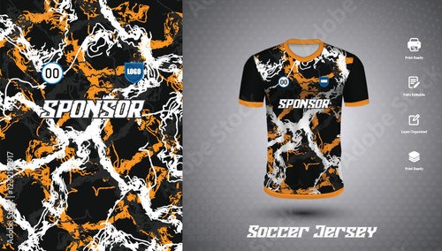 Soccer jersey design for sublimation
