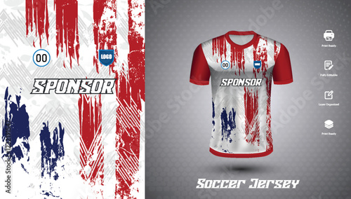 Soccer jersey design for sublimation