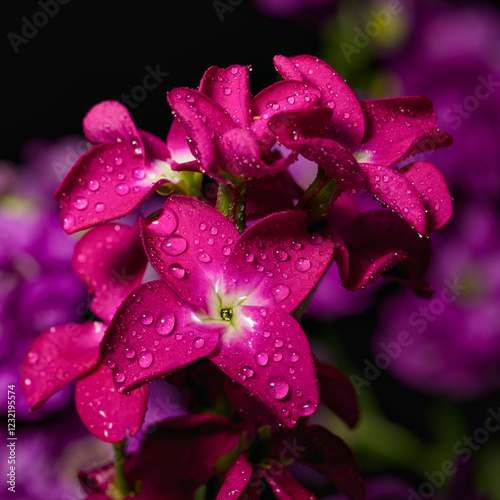 A close up of a stock flower