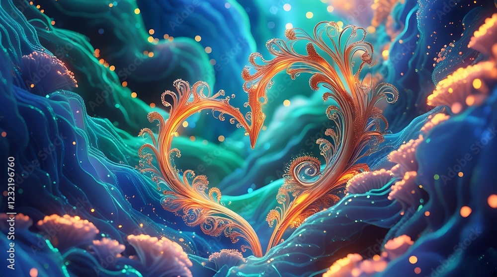 Abstract Shape of Love