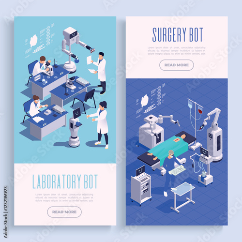 Robots in Healthcare: Laboratory and Surgery Applications