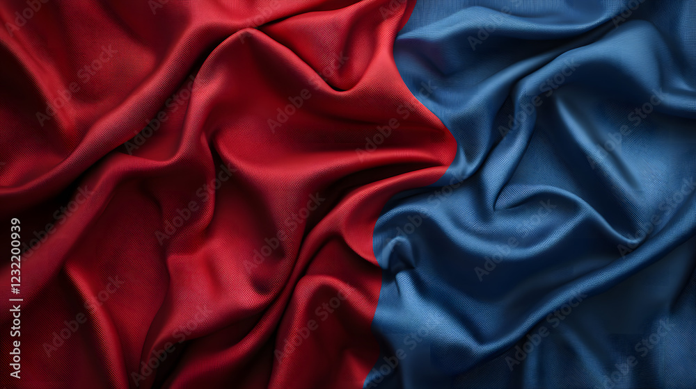 Luxurious blue velvet fabric with smooth, flowing texture. Luxurious blue velvet fabric with smooth, flowing texture.