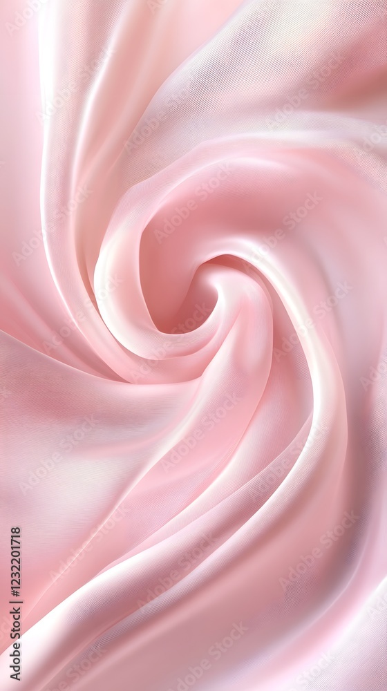 Pink Silk Swirl: Luxurious blush pink silk fabric forms a captivating swirl, showcasing its delicate texture, smooth drape, and subtle sheen. A perfect image for fashion, beauty, or design projects. Pink Silk Swirl: Luxurious blush pink silk fabric forms a captivating swirl, showcasing its delicate texture, smooth drape, and subtle sheen. A perfect image for fashion, beauty, or design projects.