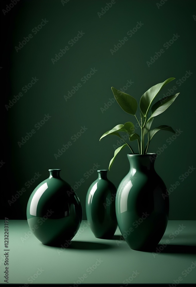 dark green green tone spa still life with towel and candle, vase and plants, oil bottle, aromatherapy, nuru dark green green tone spa still life with towel and candle, vase and plants, oil bottle, aromatherapy, nuru