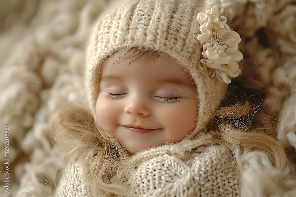A a newborn dreaming and smiling while asleep, a glimpse into their sweet dreams. A a newborn dreaming and smiling while asleep, a glimpse into their sweet dreams.