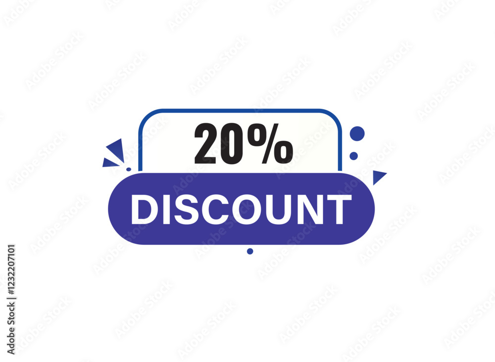 Obraz premium promotion, offer, savings, 20 percent discount, retail discount, 20 discount shopping, Special, 30 discount, label, with, different, sale 