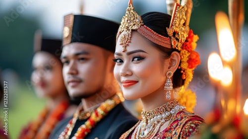 Stunning Indonesian Bride in Traditional Attire