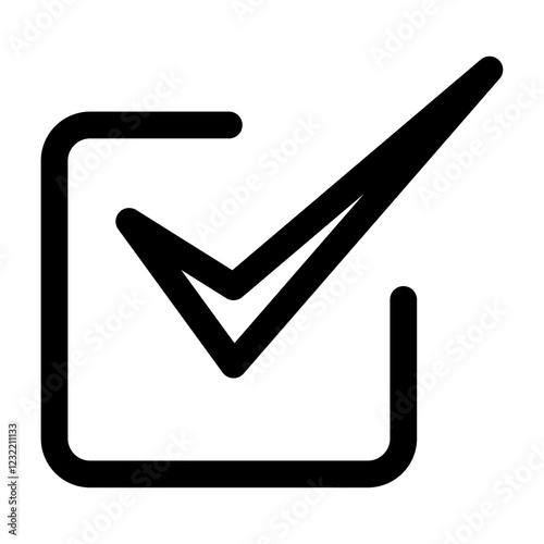 Checkbox Icon outline set sign