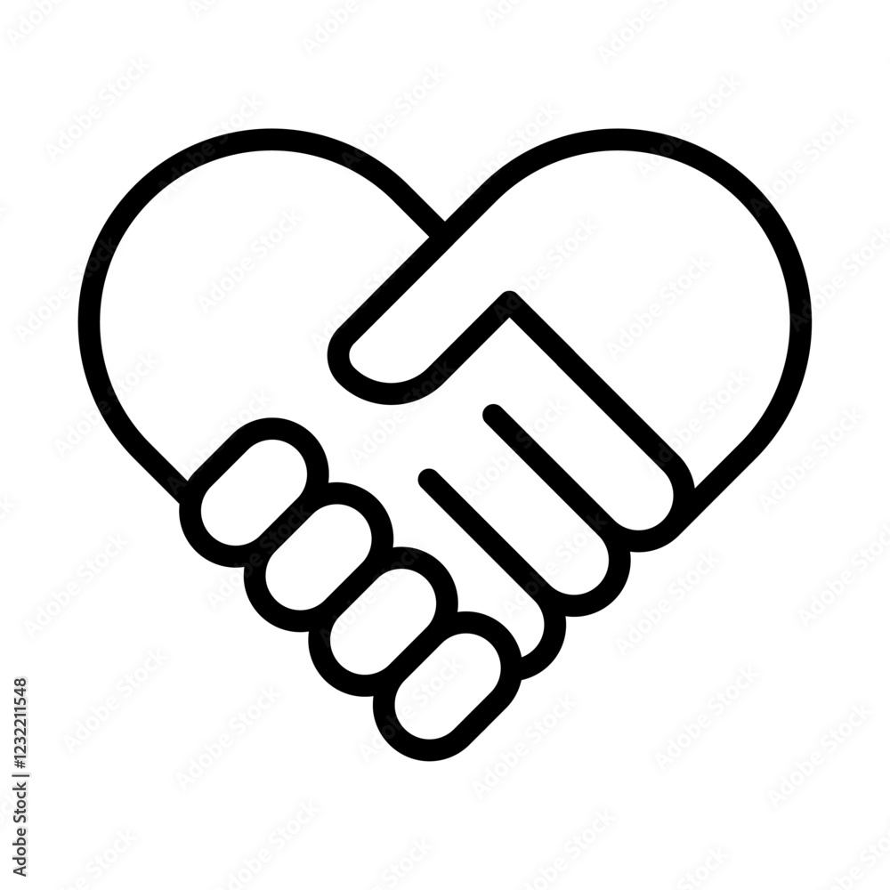 Collaborative icon outline set sign Collaborative icon outline set sign