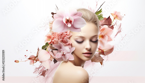 person with flowers