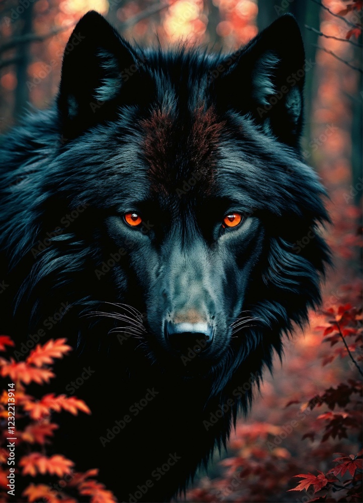 wolf in the forest wolf in the forest