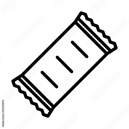 Granola bar icon outline set sign