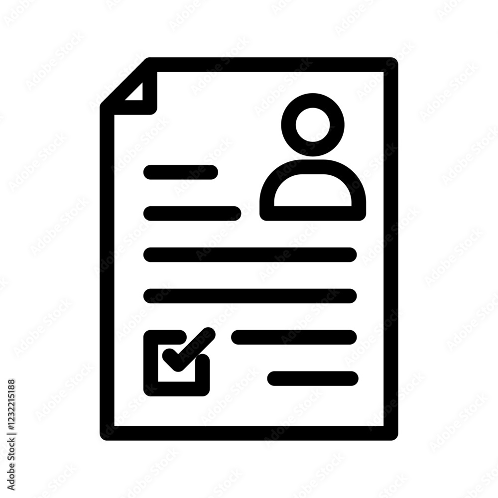Job candidate icon outline set sign Job candidate icon outline set sign