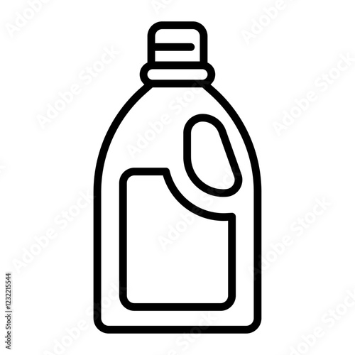 liquid detergent icon outline set sign