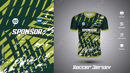 Soccer jersey design for sublimation