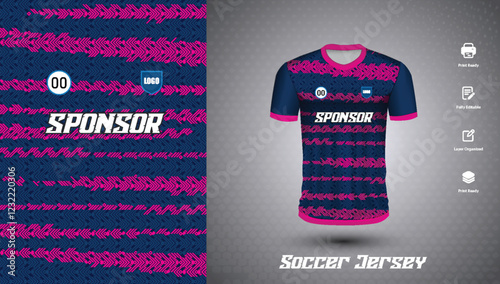 Soccer jersey design for sublimation