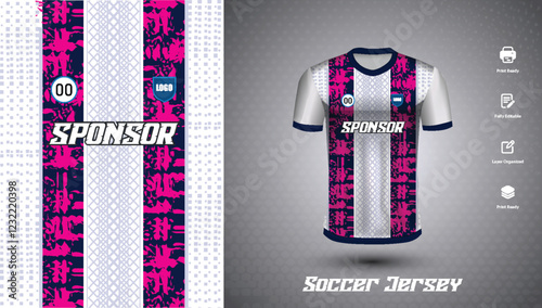 Soccer jersey design for sublimation