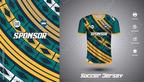 Soccer jersey design for sublimation
