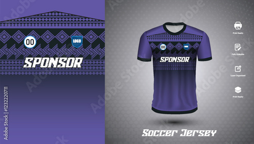 Soccer jersey design for sublimation