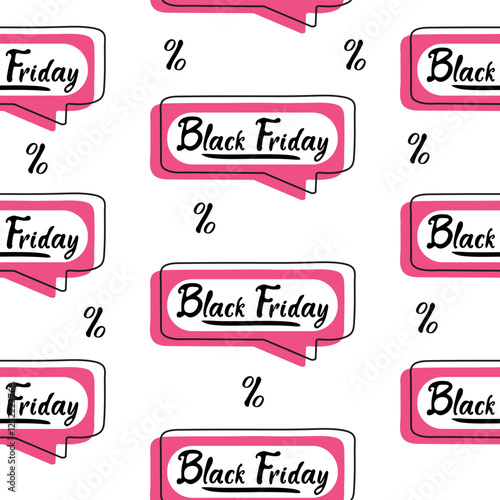 Black Friday sale banners on a white background showcasing discounts and promotions