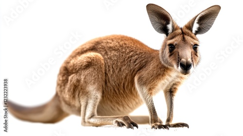 Majestic Red Kangaroo: A Close-Up Portrait