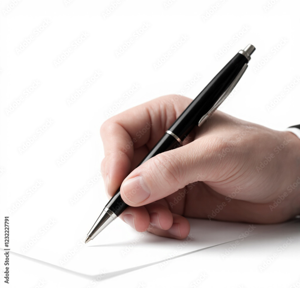 hand with pen hand with pen