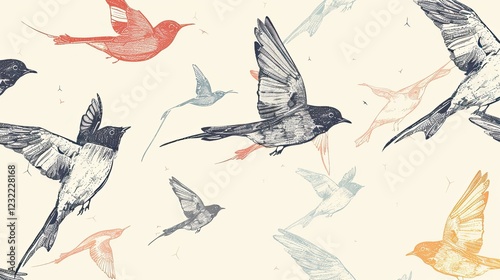 Abstract seamless pattern