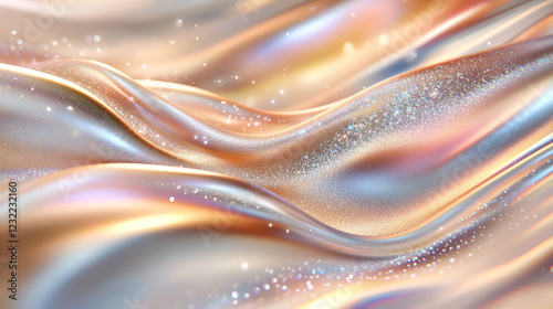 shiny and glowing abstract bokeh background with acrylic curved lines, A background with dots on a wave geometric lines, Abstract geometric line background with flowing waves and sparkling particles.