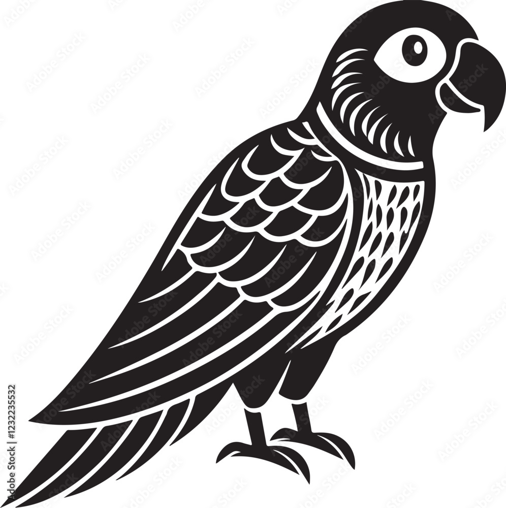 Macaw Bird silhouete Macaw Bird silhouete