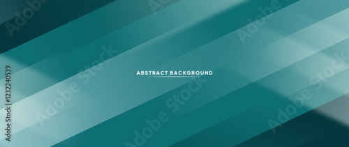 Abstract background with overlapping and crisscrossing slash patterns. Smooth green gradation. Perfect design for banner template, wallpaper, brochure, web banner.	 photo