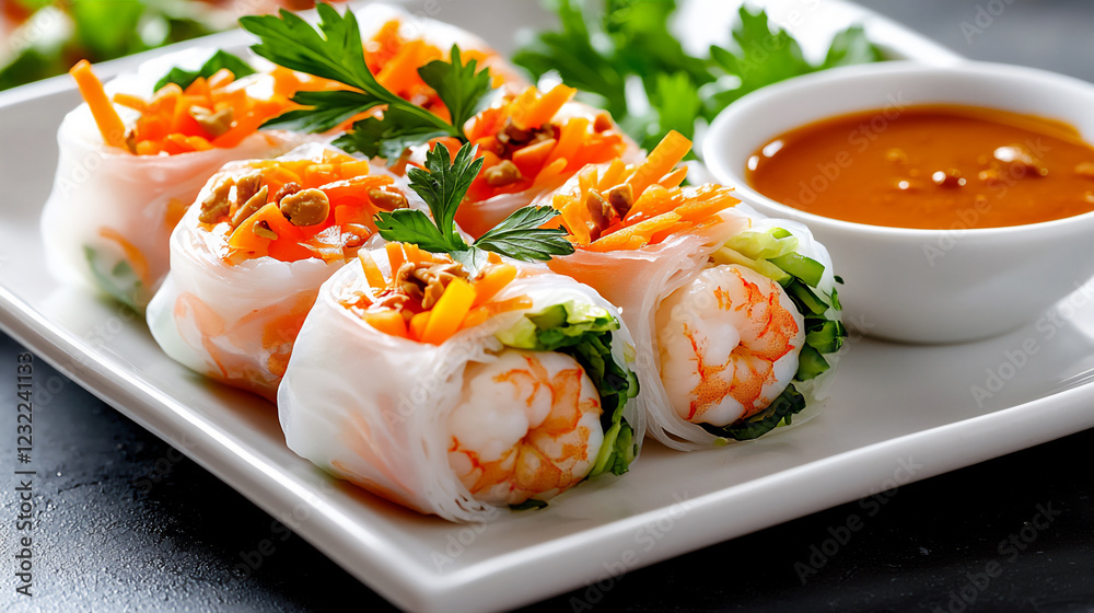 fresh vietnamese spring rolls with peanut sauce fresh vietnamese spring rolls with peanut sauce