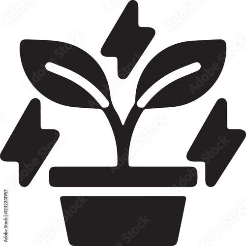 Illustration of plants in pots