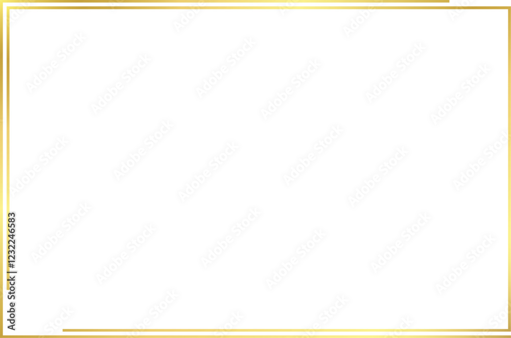 Simple Gold Border, Rectangle Gold Border, Gold Square Frame Simple Gold Border, Rectangle Gold Border, Gold Square Frame
