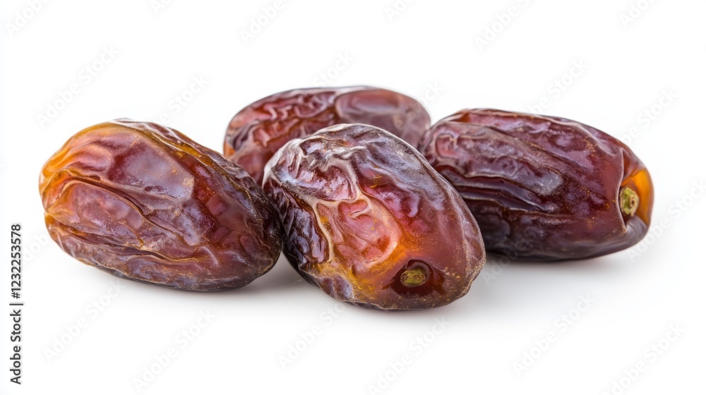 Sogany dates isolated on white background, no shadow, clear and sharp focus, stock photo, natural light, professional color grading, clean sharp focus, high-end retouching, advertising photography, fo Sogany dates isolated on white background, no shadow, clear and sharp focus, stock photo, natural light, professional color grading, clean sharp focus, high-end retouching, advertising photography, fo