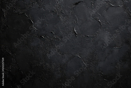 Abstract Black Background with Textured Grunge and Vintage Charcoal Style Vector Illustration