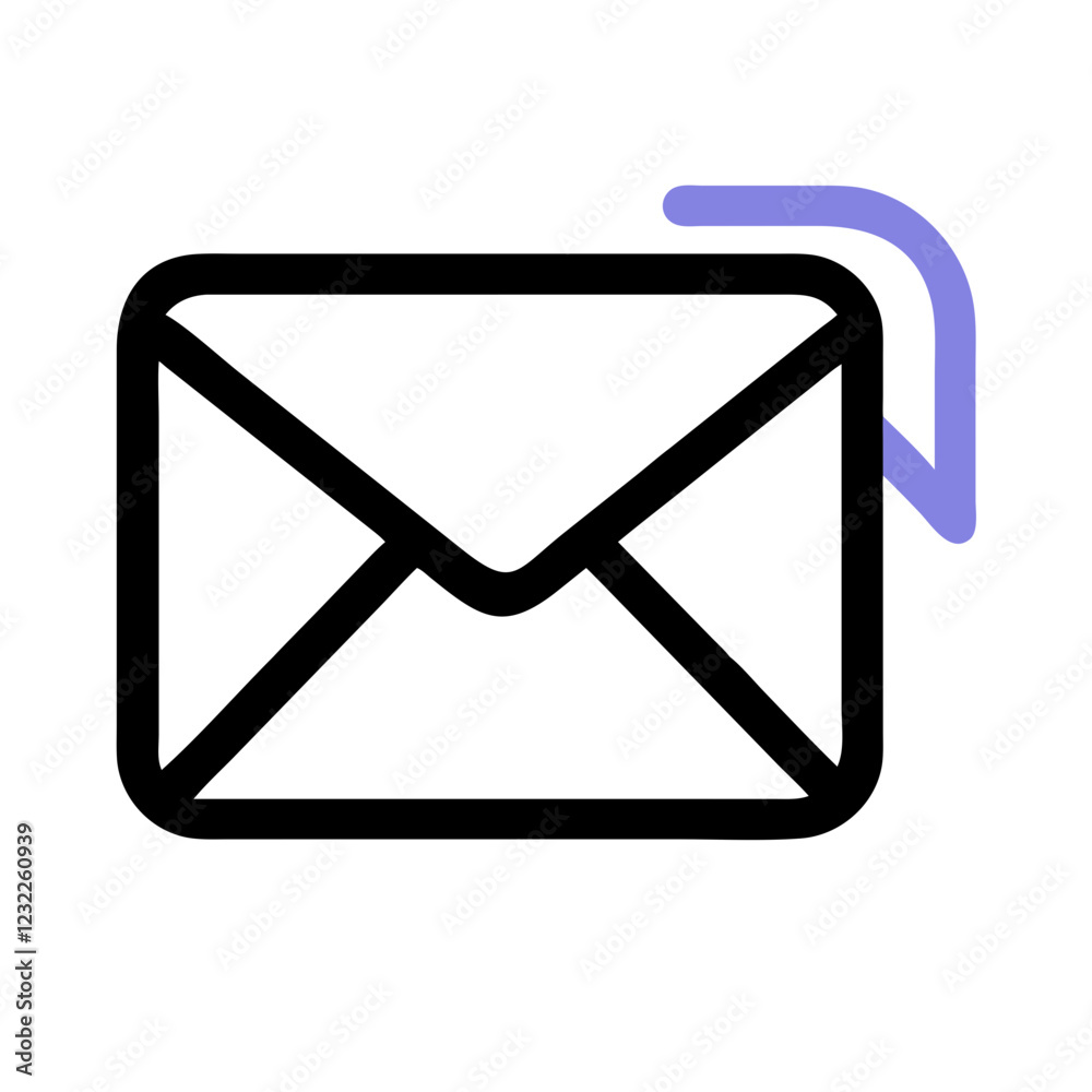 Classic Envelope Icon Vector for Email and Messaging Classic Envelope Icon Vector for Email and Messaging