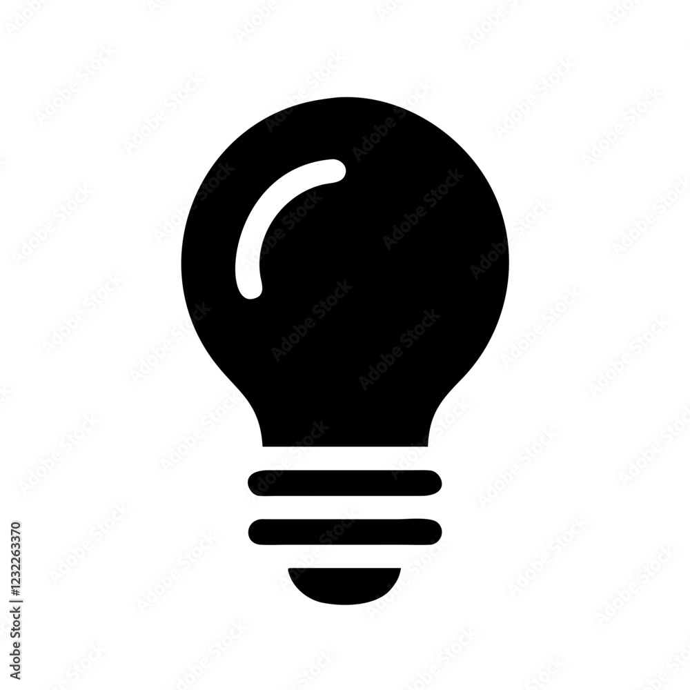 Bright Idea Lightbulb Illustration in Vector Format Bright Idea Lightbulb Illustration in Vector Format