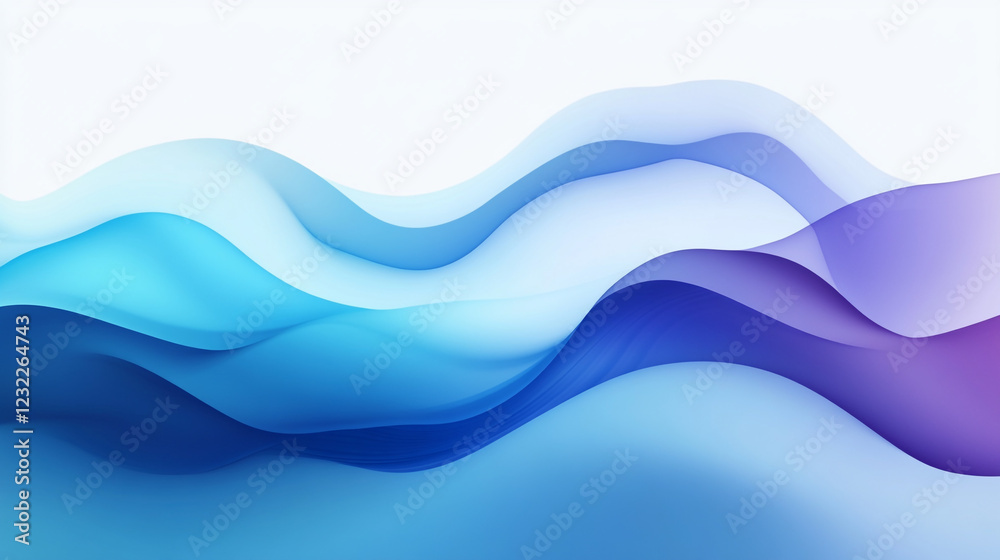 Abstract Blue Purple Flowing Waves Smooth Gradient Background Design Art Sky Soft Fluid Color Curve Abstract Blue Purple Flowing Waves Smooth Gradient Background Design Art Sky Soft Fluid Color Curve