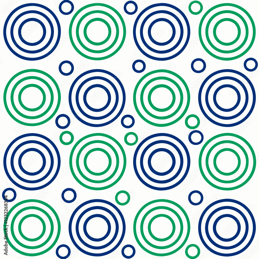 Crear estampado con circulos de varios grosores Crear estampado con circulos de varios grosores