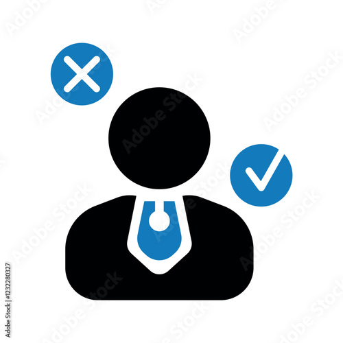 Business decision making confusion icon	