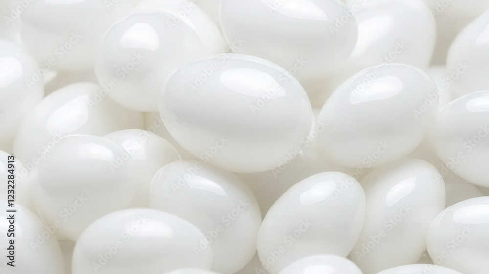 White Egg Symbolizing Purity and New Beginnings in a Soft Setting White Egg Symbolizing Purity and New Beginnings in a Soft Setting